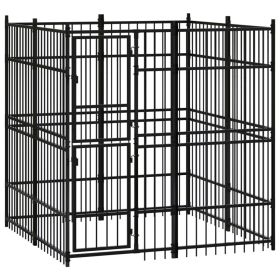 Outdoor Dog Kennel Steel 39.7 ftÂ²