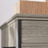 JHX Dog crates; indoor pet crate end tables; decorative wooden kennels with removable trays.(Grey; 32.28''W*22.83''D*33.46''H)