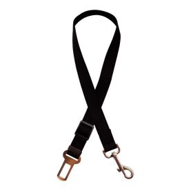 Pet Car Seat Belt Car Retractable Hand Holding Rope (Color: black)