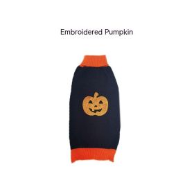 Halloween Pet Costume Teddy Warm Leisure Sweater (Option: Black Embroidery-M)