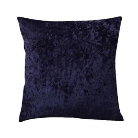 Ice Velvet Pillow Cushion Bedroom (Option: Royal blue-Pillow case-50x50cm)