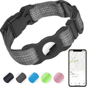 Reflective Nylon Cat Collar Protective Cover (Option: Dark Grey-M)