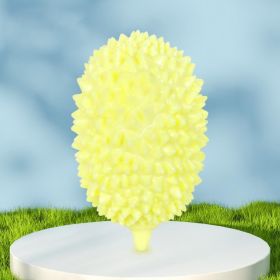 Dog Toys Durian Chew Glue Ball Pet Chewing Toys Dog Tooth Grinding Stick Very Resistant To Biting Teeth Cleaning Balls Puppy Dog Pet Safety Chew Toys (Color: beige)