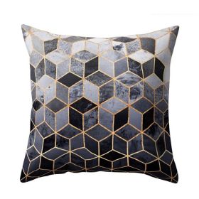 Geometric Polyester Fiber Pillow Cover (Option: B012-Without core-45x45cm)