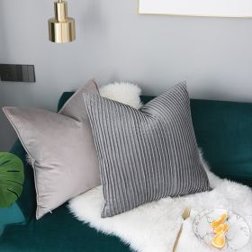 Modern Minimalist Model Room Sofa Bed Cushion Waist Pillow (Option: Gaoya Grey-Without pillow core)