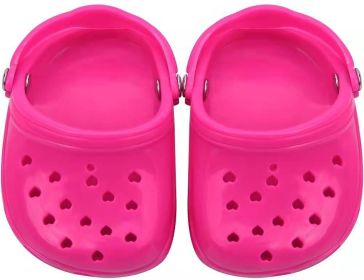 Dog Hole Shoe Wear-resistant Silicone (Option: Rose Red-2piece)