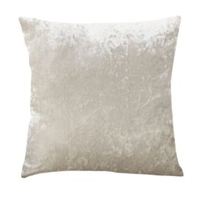 Ice Velvet Pillow Cushion Bedroom (Option: Offwhite-Pillow case-50x50cm)