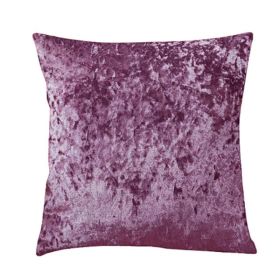 Ice Velvet Pillow Cushion Bedroom (Option: Purple-Pillow case-50x50cm)