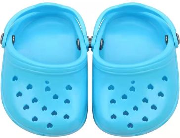 Dog Hole Shoe Wear-resistant Silicone (Option: Blue-2piece)
