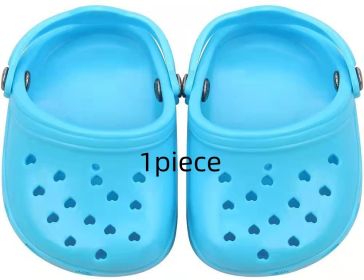 Dog Hole Shoe Wear-resistant Silicone (Option: Blue-1piece)
