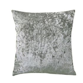 Ice Velvet Pillow Cushion Bedroom (Option: Light Grey-Pillow case-50x50cm)