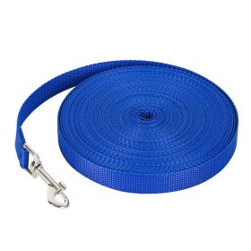 Fashion Pet Dog Solid Color Leash (Option: Blue-30M x 1.5CM)