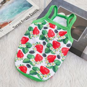 Avocado Summer Outdoor Breathable Sling Vest For Dogs (Option: Strawberry-XS)