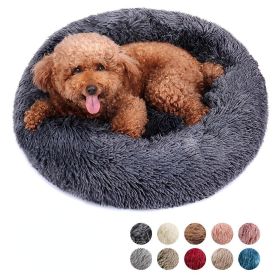 Soft Dog Bed Cat Beds Cat Sleeping Plush Mat Cushion Kitten Nest Sofa Kennel For Puppy Colorful Fluffy Warm Comfortable Pet Bed (Color: Blue, size: 50cm)