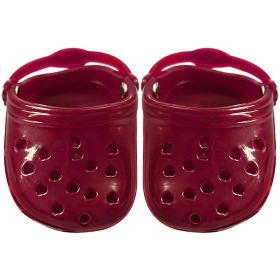 Dog Hole Shoe Wear-resistant Silicone (Option: Red-2piece)
