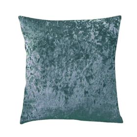 Ice Velvet Pillow Cushion Bedroom (Option: Lake Blue-Pillow case-50x50cm)