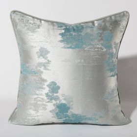 Dark Green Silver Green Sofa Pillow Cushion (Option: Light sky color-Pillowcase-30X50cm)