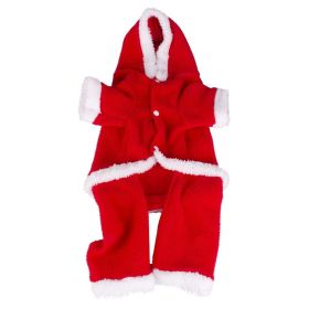 Dog Clothes Warm Creative Holiday Clothing (Option: Red Christmas Clothes-M)