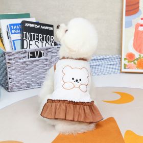 Spring And Summer Puppy Clothes Small Dog Clothes Pet (Option: Skirt-XL)