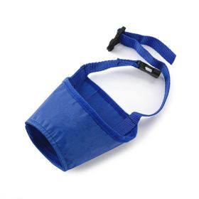 Anti-bite Anti-miseating Dog Mouth Cover Waterproof  Bark Stopper (Option: Blue-No5)